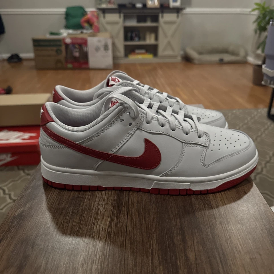 Nike Dunk низкий Varsity красный/серый размер 9,5 FJ0832-011 - Изображение 4 из 4