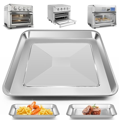 Silver Replacement Air Fryer Tray for TOA-60 65 70 12x11 Inch Pan