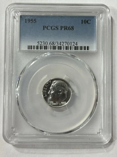 1955 10C PCGS PR68 Roosevelt Dime - Proof