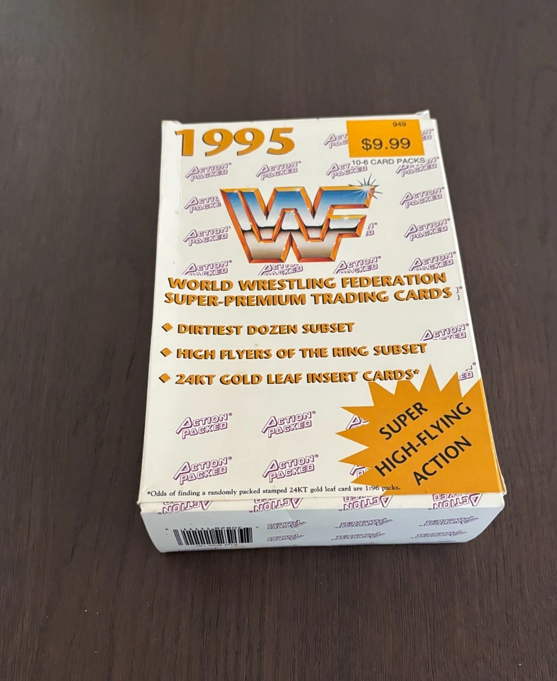 Juego completo: cartas de 1995 llenas de acción de WWF - 42 cartas + tarjeta de L. Taylor, con caja Foto 3 de 3