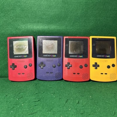 Nintendo GameBoy Color Konsole GBC Random 4 Set Trödel zur Teile Reparatur