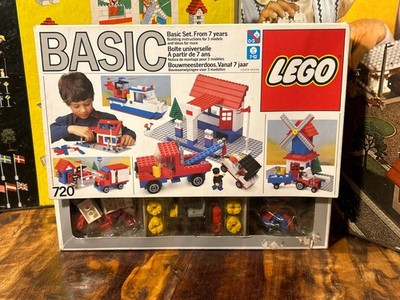 Vintage Lego Basic Building Set 720 von 1985 brandneu im Karton