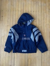 Dallas Cowboys NFL Pro Line Starter Puffer 1/2 Zip Jacket VINTAGE SIZE LARGE