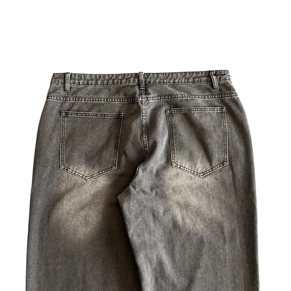 Manfinity Jeans Men's XXL Wide Leg Dark Wash Denim Grunge Baggy Pants 39x30 - Image 4 of 4