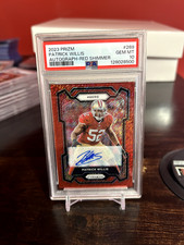 2023 Panini Prizm Patrick Willis Red Shimmer Autograph /35 PSA 10 – POP 4!