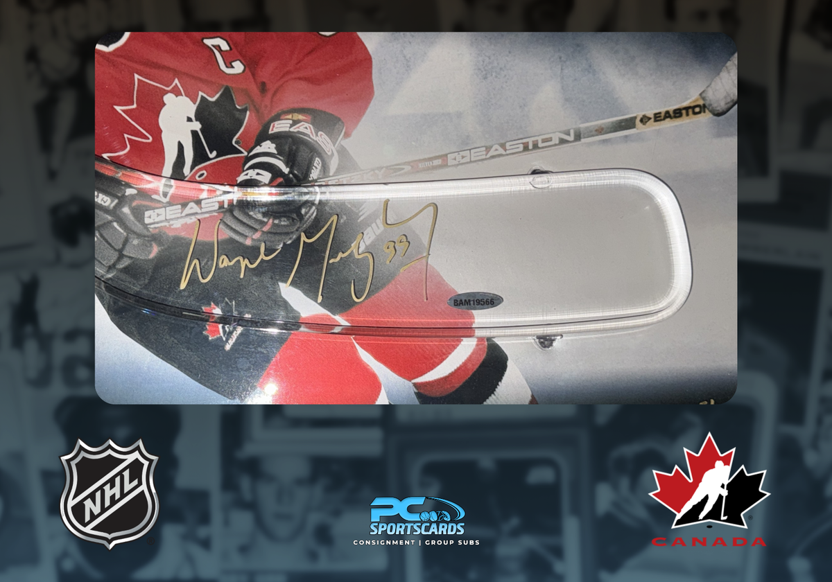 Wayne Gretzky Signed NHL Hockey Stick Blade 24x16 Framed Photo w