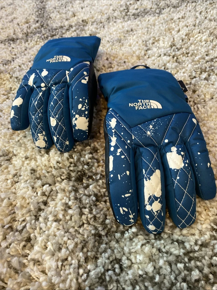 The North Face Montana Gore-Tex Glove Women's Print NF0A3349 Aqua Blue Sz Medium - Image 3 of 4