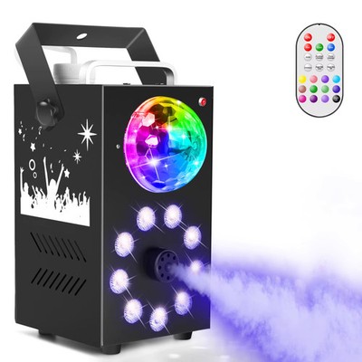 Datewink 700W Rauch Nebel Maschine 9LEDs RGB Bühne Lichter Wirkung Fernbedienung