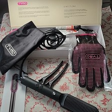 Tymo Ring Hair Straightener Brush Hot Comb 5 Heat Settings New box