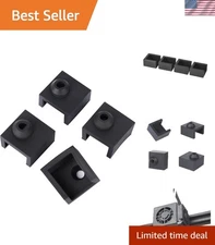 Durable Hotend Silicone Sock Cover for Creality 3D Printers - 4PCS Set in Black