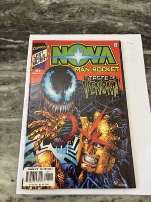 Nova #7 Marvel 1999 Venom Cover & Last Issue!