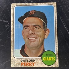 1968 Topps Baseball - #85 Gaylord Perry - San Francisco Giants VG-EX Condition 