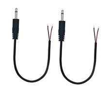 3.5mm Male Plug Jack Connector Replacement Repair, 3.5mm 1/8" 2 Pole to Bare