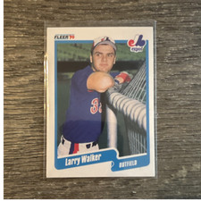 Fleer 1990 Series Base Set #363 Larry Walker Montreal Expos Baseball Card