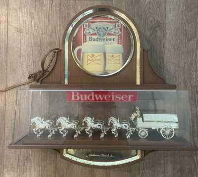 VINTAGE BUDWEISER WORLDS CHAMPION CLYDESDALE TEAM HANGING BEER