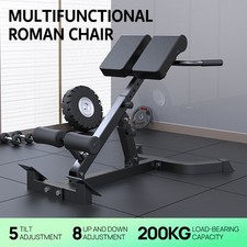 Roman Chair Incline Decline Bench Hyperextension Bench Back Extension Machine AU
