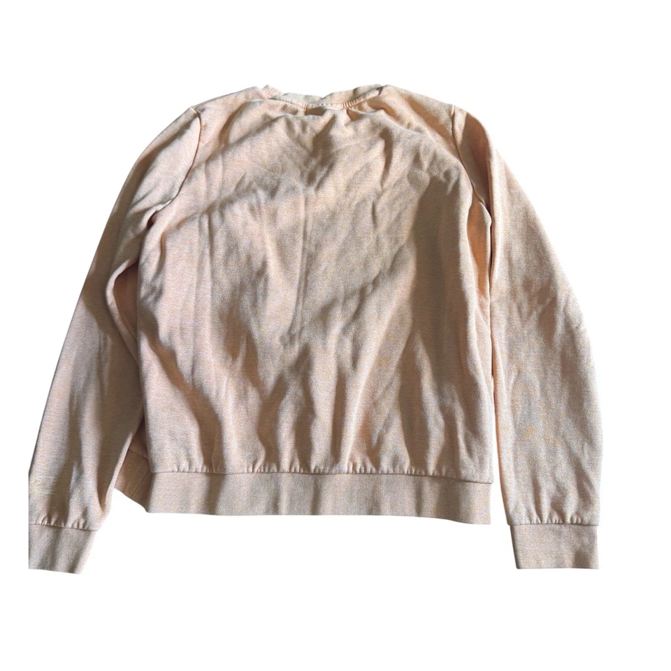 Sudadera deportiva Lacoste naranja cuello redondo pequeña logotipo de cocodrilo talla 40 Foto 2 de 4