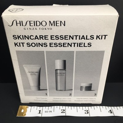 Shiseido Men Skincare Essentials Kit Cleanser Lotion Cream - 3