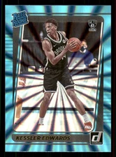 2021 Donruss Kessler Edwards #204 Holo Teal Laser RR Brooklyn Nets