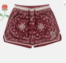 Hot Unisex Men YoungLA Infamous Bandana Shorts Paisley Pattern Mesh Sport Shorts