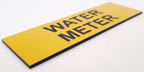 Water Meter Sign Plaque Cupboard Utility Room Shed - Picture 188 of 230
