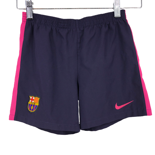Nike Dri-Fit Kids Shorts Boys Activewear FC Barcelona Purple Soccer Large L - Picture 1 of 6