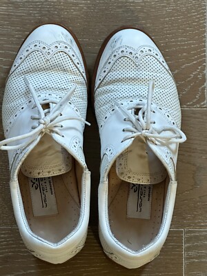 Wolter Genuin Women White Golf And Dress Shoes Size 6 Made In Italy