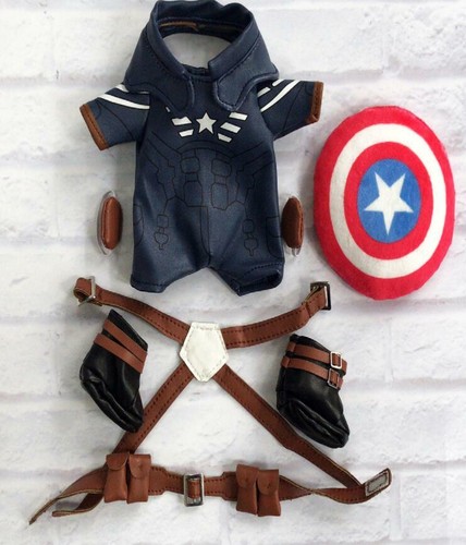 Marvel The Avengers Captain America Steve Bucky Plush 20cm Doll Toy Anime - Picture 6 of 9