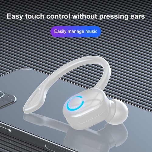 5.2 Bluetooth Bezprzewodowe słuchawki sportowe Bluetooth Słuchawki Haczyk na ucho Słuchawki douszne - Zdjęcie 29 z 29