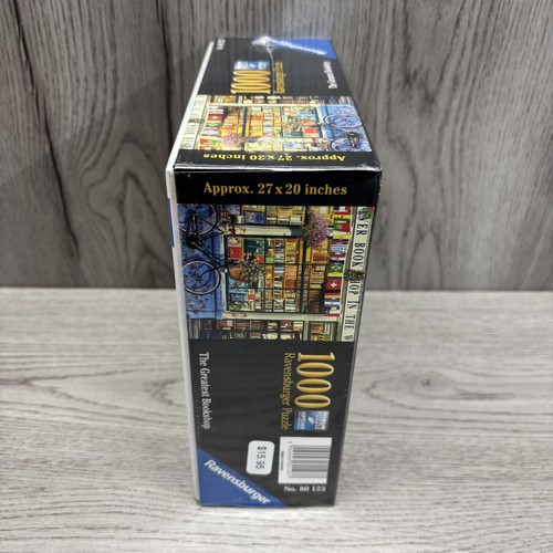 Ravensburger The Greatest Bookshop 1000 Piece Jigsaw Puzzle Small Tear In Wrap - Picture 3 of 7