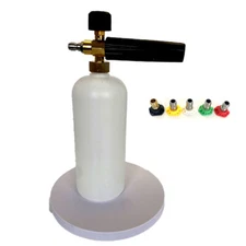 1/4" Snow Foam Pressure Washer Gun Car Wash Soap Lance Cannon Spray Jet Bottle