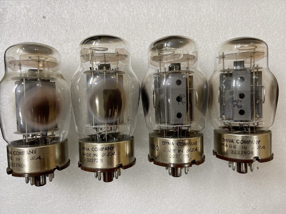 Tungsol 6550 KT88 Hole Plate Triple O getter Tested NOS Matched