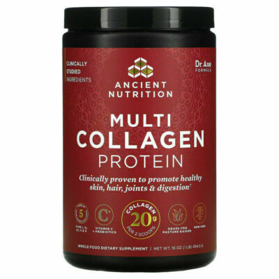 Dr. Axe ANCIENT NUTRITION Multi Collagen Protein Powder Gut Joints 1 lb 12/2027+