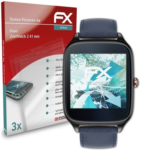 atFoliX 3x Écran protecteur pour Asus ZenWatch 2 41 mm clair&flexible - Photo 1 sur 6