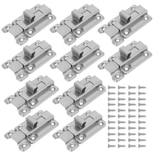 10Pcs 2" Stainless Steel Door Latch Sliding Lock Barrel Bolt for Doors Cabinets