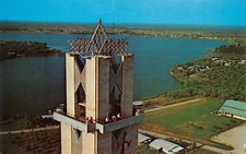 Bird's-Eye View Lake Placid Tower FL 390 ft. Above Sea Level Vtg Postcard CP400