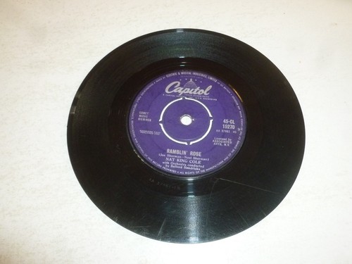 NAT KING COLE - Ramblin' Rose - 1962 UK 7" vinyl single - Picture 2 of 7