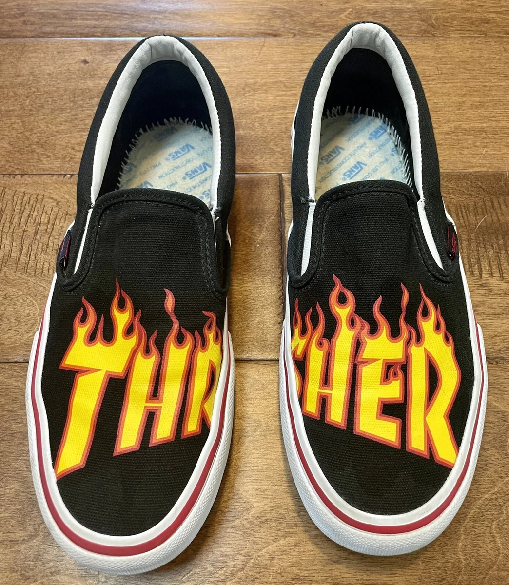 Thrasher vans top slip on
