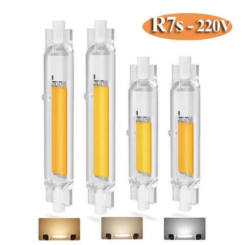 R7S 78mm 15W 118mm 30W LED COB Bulb  Glas Lampe Dimmbar Ersetzen SE Halogen Tube - Bild 4 von 4