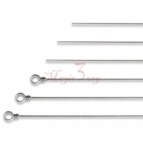 30pcs Looped Wire Shaft Stainless Steel DIY Lure Rigs Making Spinner Trout Bass - Picture 2 of 11