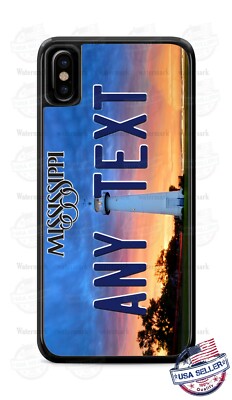 Mississippi Lighthouse License Design Phone Case For iPhone 11Pro Samsung LG etc