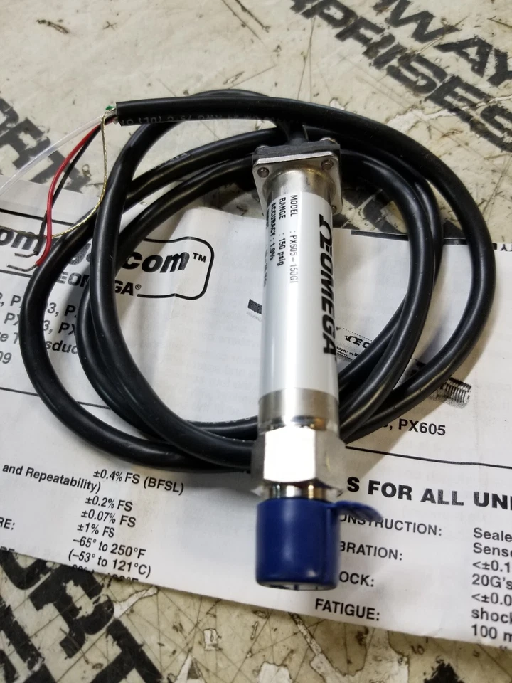 Omega PX605-150GI Pressure Sensor 150psi 10-36v-dc Foto 4 de 4
