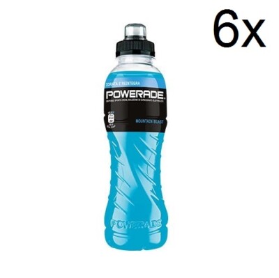 6x Powerade Frutti di bosco Bevanda energetica Energiegetränk wilde Beeren 50 cl