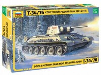 Soviet Medium Tank Mod.1943 Uralmash T-34/76 3689 Zvezda 1:35 New !