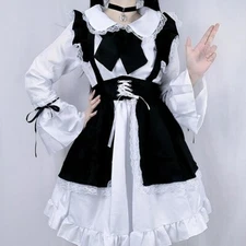 Hot Women Maid Outfit Anime Dress Apron Dress Dress Men Cafe Costume Cosplay