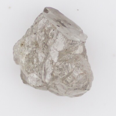 Loose Natural 0.89 Carat Rough Diamond White Gray Color Uncut Raw Diamond