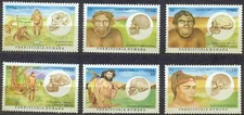 sCUBA Sc# 3877-3882 PRESHISTORIC MAN evolution  CPL SET of 6  1997  MNH