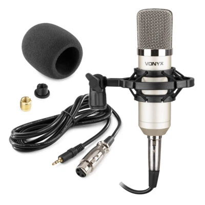 Vonyx CM400 Professional Condenser Mic - Ideal for Studio Vocal Recording