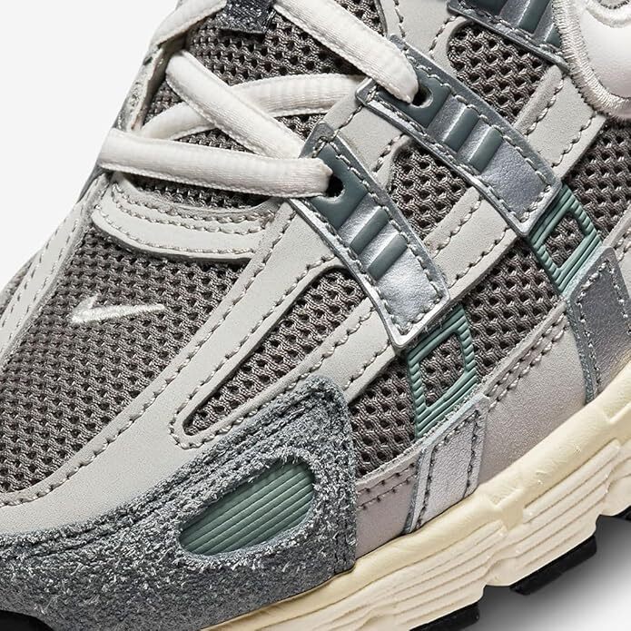 Nike P-6000 Flat Pewter Light Iron Ore Metallic Silver White