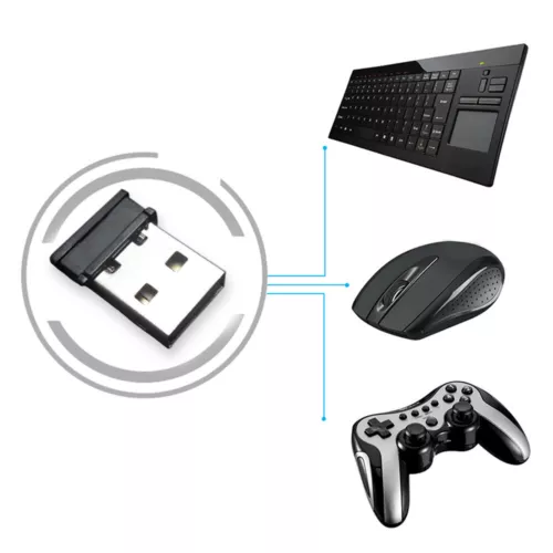 2.4G Wireless Receiver for Mouse And Keyboard USB Adapter Wireless Dongle NEW US - Bild 6 von 8